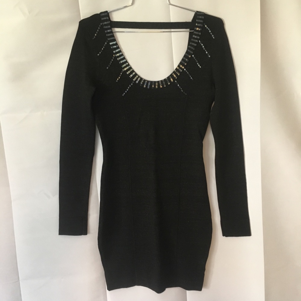 Guess by Marciano Celeste Bandage Bodycon Dress w/Sequins